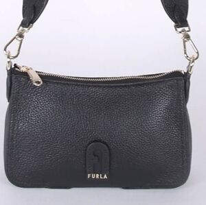 Furla Black Leather Crossbody Bag